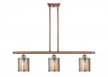 Innovations Lighting 516-3I-AC-G116 - Cobbleskill - 3 Light - 36 inch - Antique Copper - Cord hung - Island Light