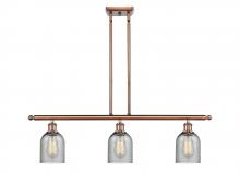 Innovations Lighting 516-3I-AC-G257-LED - Caledonia - 3 Light - 36 inch - Antique Copper - Cord hung - Island Light