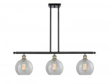  516-3I-BAB-G125 - Athens - 3 Light - 36 inch - Black Antique Brass - Cord hung - Island Light