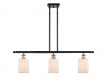  516-3I-BAB-G341 - Hadley - 3 Light - 36 inch - Black Antique Brass - Cord hung - Island Light