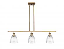  516-3I-BB-G442 - Brookfield - 3 Light - 36 inch - Brushed Brass - Cord hung - Island Light