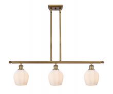  516-3I-BB-G461-6 - Norfolk - 3 Light - 36 inch - Brushed Brass - Cord hung - Island Light