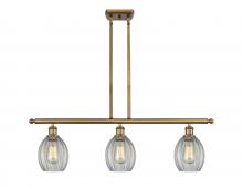  516-3I-BB-G82 - Eaton - 3 Light - 36 inch - Brushed Brass - Cord hung - Island Light