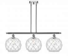 Innovations Lighting 516-3I-PC-G122-10RW - Farmhouse Rope - 3 Light - 37 inch - Polished Chrome - Cord hung - Island Light