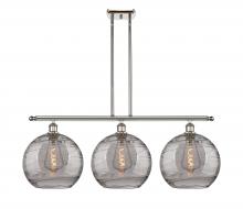  516-3I-PN-G1213-12SM - Athens Deco Swirl - 3 Light - 39 inch - Polished Nickel - Cord hung - Island Light