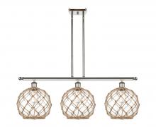 Innovations Lighting 516-3I-PN-G122-10RB - Farmhouse Rope - 3 Light - 37 inch - Polished Nickel - Cord hung - Island Light