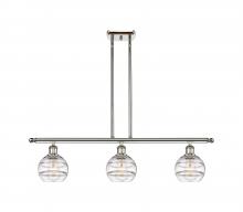  516-3I-PN-G556-6CL - Rochester - 3 Light - 36 inch - Polished Nickel - Cord hung - Island Light