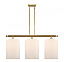  516-3I-SG-G111-L - Cobbleskill - 3 Light - 36 inch - Satin Gold - Cord hung - Island Light