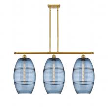 Innovations Lighting 516-3I-SG-G557-10BL - Vaz - 3 Light - 37 inch - Satin Gold - Cord hung - Island Light