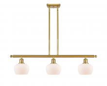 Innovations Lighting 516-3I-SG-G91-LED - Fenton - 3 Light - 36 inch - Satin Gold - Cord hung - Island Light