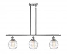  516-3I-SN-G1013 - Belfast - 3 Light - 36 inch - Brushed Satin Nickel - Cord hung - Island Light