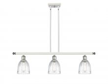  516-3I-WPC-G442 - Brookfield - 3 Light - 36 inch - White Polished Chrome - Cord hung - Island Light