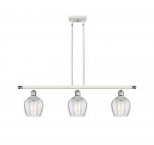 Innovations Lighting 516-3I-WPC-G462-6-LED - Norfolk - 3 Light - 36 inch - White Polished Chrome - Cord hung - Island Light