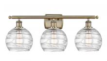 Innovations Lighting 516-3W-AB-G1213-8 - Athens Deco Swirl - 3 Light - 28 inch - Antique Brass - Bath Vanity Light