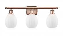 Innovations Lighting 516-3W-AC-G81 - Eaton - 3 Light - 26 inch - Antique Copper - Bath Vanity Light