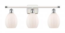 Innovations Lighting 516-3W-WPC-G81 - Eaton - 3 Light - 26 inch - White Polished Chrome - Bath Vanity Light