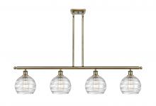 Innovations Lighting 516-4I-AB-G1213-8 - Athens Deco Swirl - 4 Light - 48 inch - Antique Brass - Cord hung - Island Light