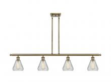 Innovations Lighting 516-4I-AB-G275-LED - Conesus - 4 Light - 48 inch - Antique Brass - Cord hung - Island Light