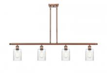 Innovations Lighting 516-4I-AC-G342-LED - Hadley - 4 Light - 48 inch - Antique Copper - Cord hung - Island Light