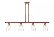 Innovations Lighting 516-4I-AC-G394-LED - Ellery - 4 Light - 48 inch - Antique Copper - Cord hung - Island Light