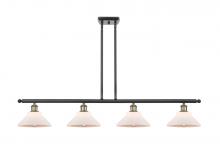 Innovations Lighting 516-4I-BAB-G131 - Orwell - 4 Light - 48 inch - Black Antique Brass - Cord hung - Island Light