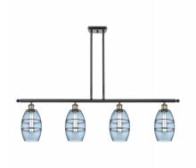  516-4I-BAB-G557-6BL - Vaz - 4 Light - 48 inch - Black Antique Brass - Cord hung - Island Light