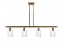 Innovations Lighting 516-4I-BB-G342 - Hadley - 4 Light - 48 inch - Brushed Brass - Cord hung - Island Light