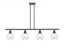  516-4I-BK-G362 - Waverly - 4 Light - 48 inch - Matte Black - Cord hung - Island Light