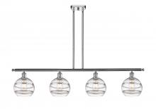  516-4I-PC-G556-8CL - Rochester - 4 Light - 48 inch - Polished Chrome - Cord hung - Island Light