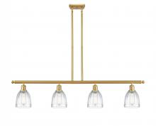  516-4I-SG-G442 - Brookfield - 4 Light - 48 inch - Satin Gold - Cord hung - Island Light