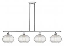 Innovations Lighting 516-4I-SN-G555-10CL - Ithaca - 4 Light - 48 inch - Brushed Satin Nickel - Cord hung - Island Light