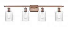 Innovations Lighting 516-4W-AC-G342 - Hadley - 4 Light - 35 inch - Antique Copper - Bath Vanity Light