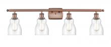 Innovations Lighting 516-4W-AC-G394-LED - Ellery - 4 Light - 35 inch - Antique Copper - Bath Vanity Light