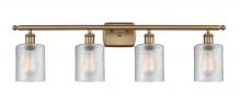 Innovations Lighting 516-4W-BB-G112-LED - Cobbleskill - 4 Light - 35 inch - Brushed Brass - Bath Vanity Light