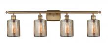 Innovations Lighting 516-4W-BB-G116 - Cobbleskill - 4 Light - 35 inch - Brushed Brass - Bath Vanity Light