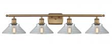 Innovations Lighting 516-4W-BB-G132-LED - Orwell - 4 Light - 38 inch - Brushed Brass - Bath Vanity Light