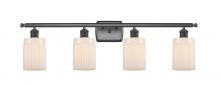  516-4W-BK-G341 - Hadley - 4 Light - 35 inch - Matte Black - Bath Vanity Light