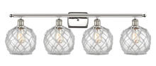 Innovations Lighting 516-4W-PN-G122-8RW-LED - Farmhouse Rope - 4 Light - 38 inch - Polished Nickel - Bath Vanity Light