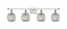  516-4W-WPC-G105 - Belfast - 4 Light - 36 inch - White Polished Chrome - Bath Vanity Light