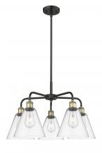  516-5CR-BAB-GBC-82 - Berkshire - 5 Light - 26 inch - Black Antique Brass - Chandelier