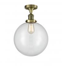 Innovations Lighting 517-1CH-AB-G202-12 - Beacon - 1 Light - 12 inch - Antique Brass - Semi-Flush Mount