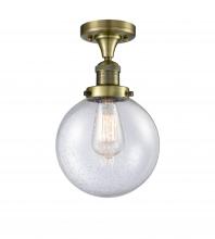 Innovations Lighting 517-1CH-AB-G204-8 - Beacon - 1 Light - 8 inch - Antique Brass - Semi-Flush Mount