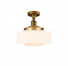  517-1CH-BB-G691-12 - Bridgeton - 1 Light - 12 inch - Brushed Brass - Semi-Flush Mount