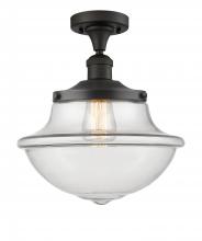  517-1CH-OB-G542 - Oxford - 1 Light - 12 inch - Oil Rubbed Bronze - Semi-Flush Mount