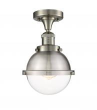 Innovations Lighting 517-1CH-SN-HFS-62-SN - Hampden - 1 Light - 7 inch - Brushed Satin Nickel - Semi-Flush Mount