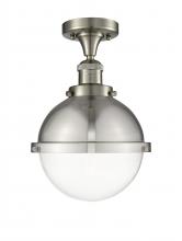 Innovations Lighting 517-1CH-SN-HFS-82-SN - Hampden - 1 Light - 9 inch - Brushed Satin Nickel - Semi-Flush Mount