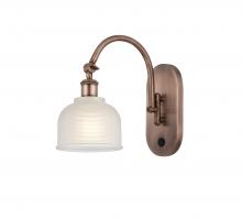 Innovations Lighting 518-1W-AC-G411-LED - Dayton - 1 Light - 6 inch - Antique Copper - Sconce