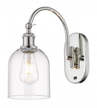  518-1W-PN-G558-6CL - Bella - 1 Light - 6 inch - Polished Nickel - Sconce