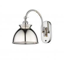  518-1W-PN-M14-PN - Adirondack - 1 Light - 8 inch - Polished Nickel - Sconce