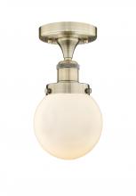 Innovations Lighting 616-1F-AB-G201-6 - Beacon - 1 Light - 6 inch - Antique Brass - Semi-Flush Mount